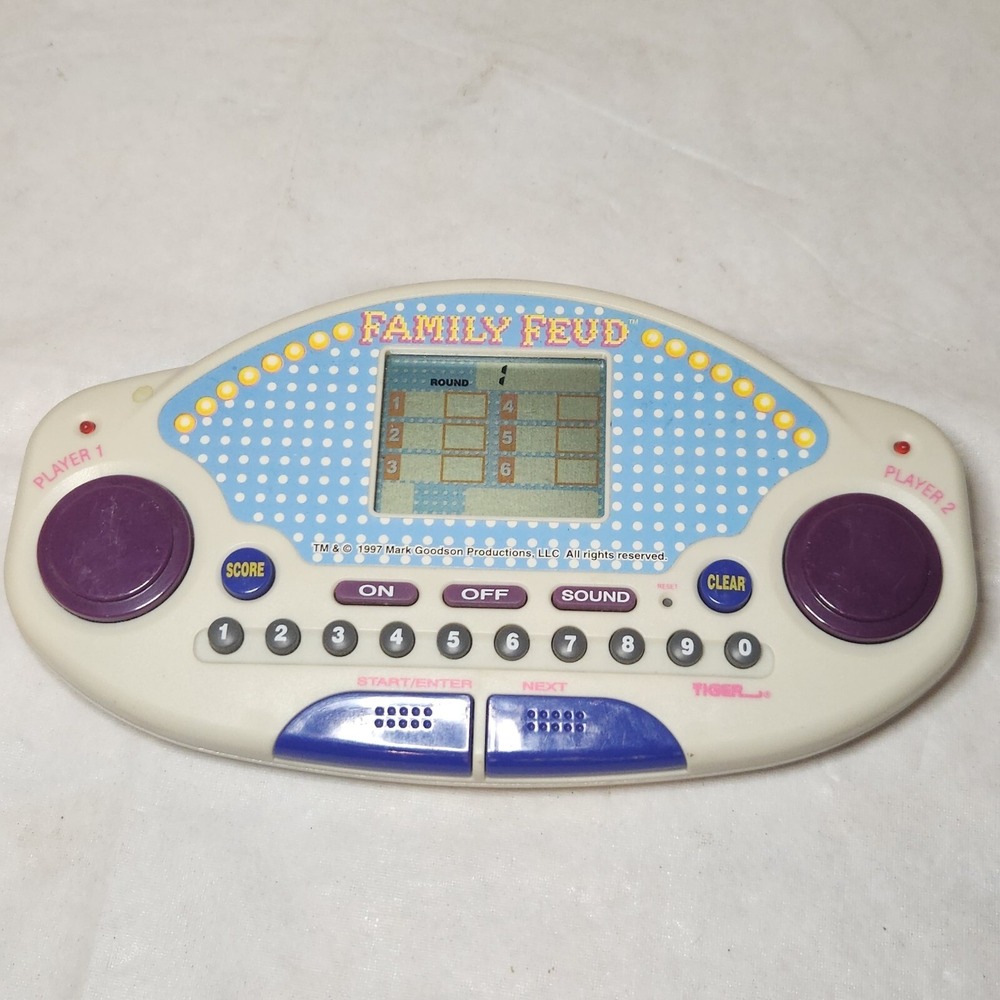 Family Feud Vintage 1997 Handheld Game Tested Works With One Cartridge